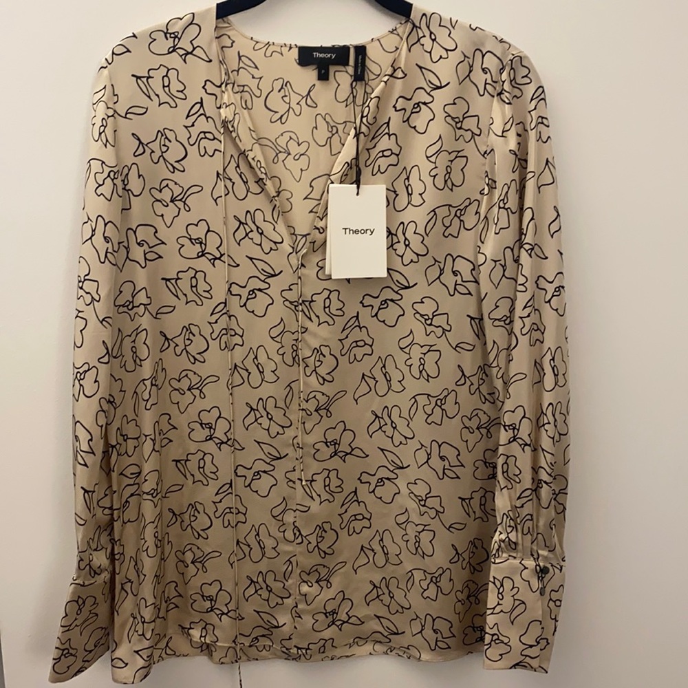 NWT Theory Floral Tunic